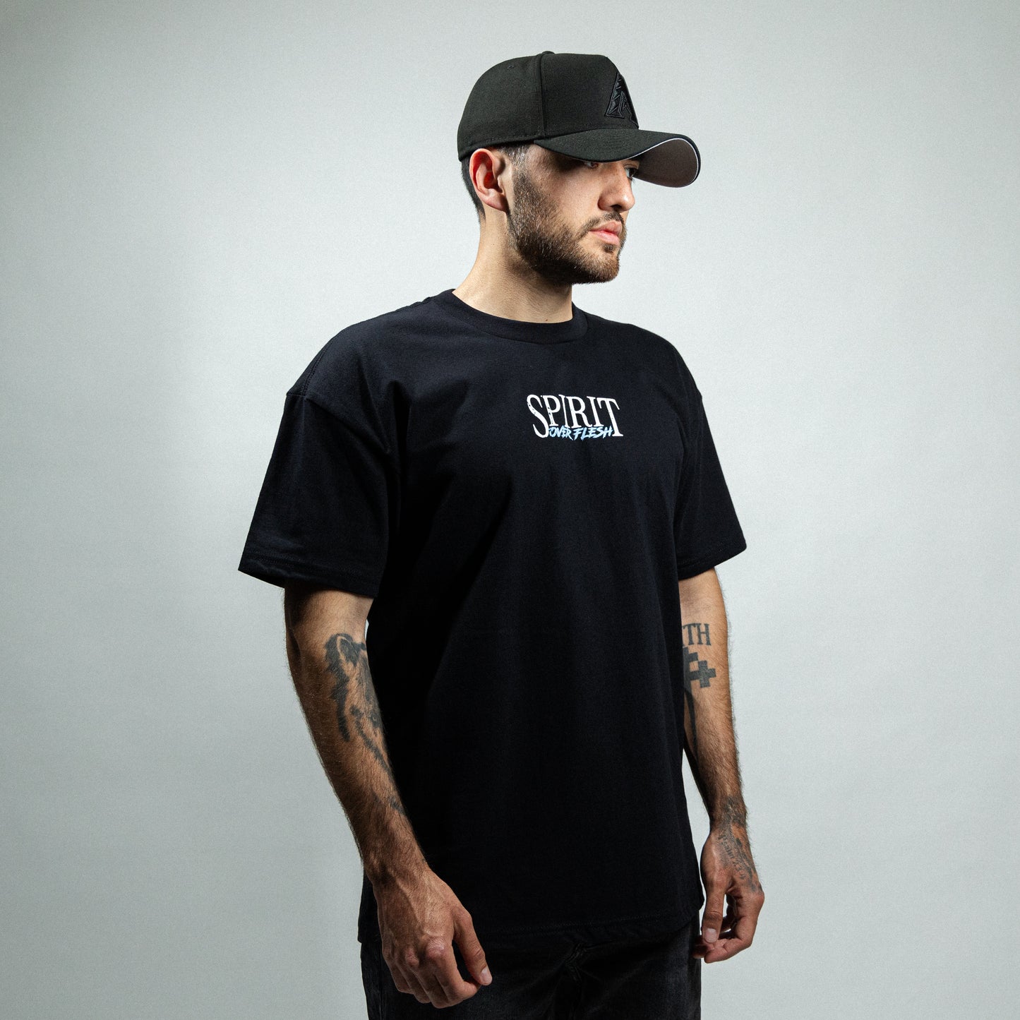 King of Kings Black Short Sleeve Oversized Tee