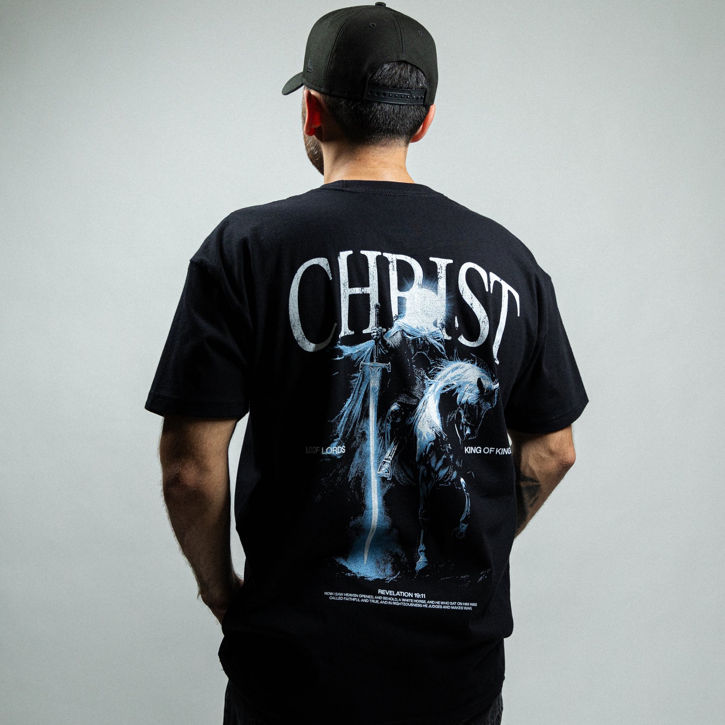 King of Kings Black Short Sleeve Oversized Tee