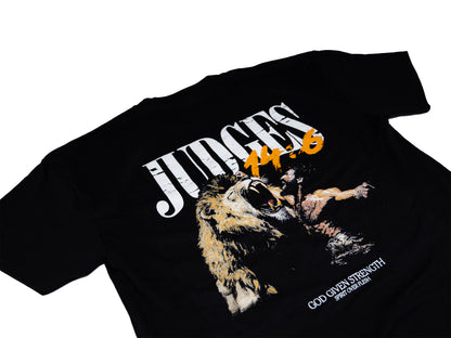 Samson V. Lion Black Premium Tee in Black